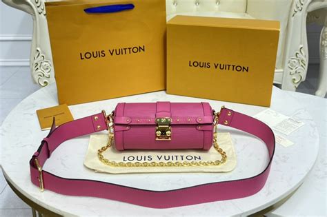 louis vuitton pink trunk papillon.